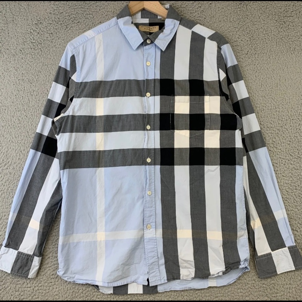 NWOT Burberry Men’s Oxford Long Sleeve Tee European XXL (fits like a US Large)